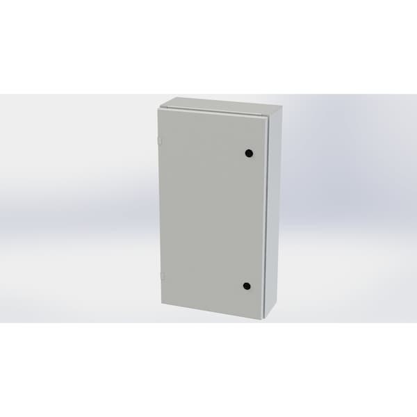 1/4 Turn Latch Electrical Enclosures, 30 in H, 6 in D, 16 in W, NEMA 3R, 4, 12, 13, Carbon Steel